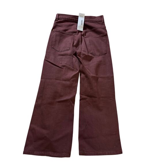 THE GREAT. “The Rider” Wide Leg Jean — Size 25 — Wine/Burgundy - Picture 3 of 15